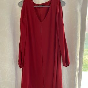 Beautiful Red White House Black Market Dress